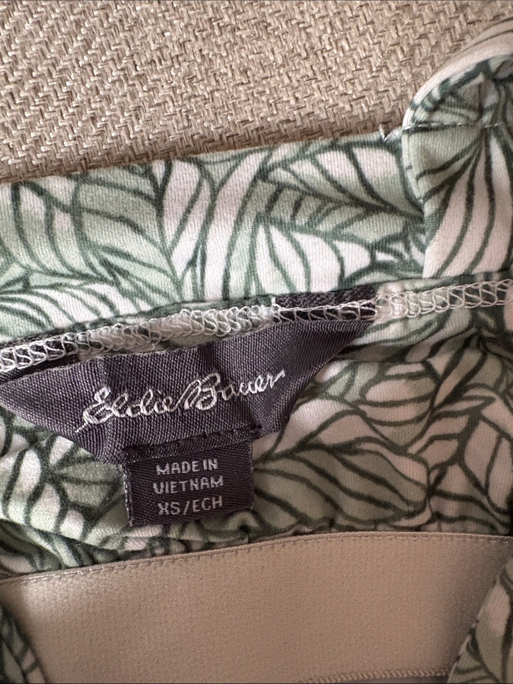 Soft White and Sage Halter Dress - Picture 4 of 4